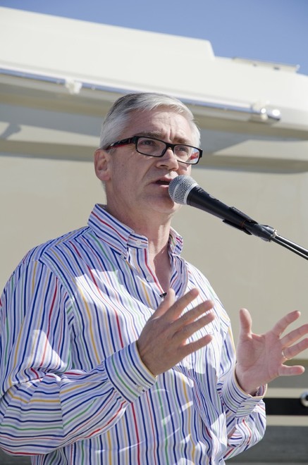 Stephen Milne from Riviera at the launch © Stephen Milne